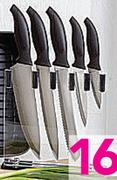 6 Piece Knife Set In Acrylic Block