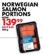 Norwegian Salmon Portions-500g