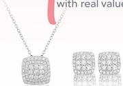 Sterling Silver Gift Set With CZ-Per Set
