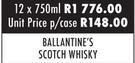 Ballantine's Scotch Whisky-12 x 750ml