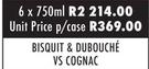 Bisquit & Dubouche VS Cognac-6 x 750ml