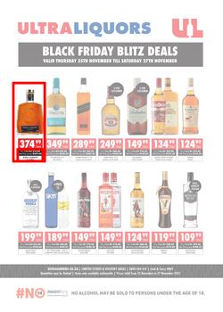 Ultra Liquors : Black Friday Blitz Deals (25 November - 27 November 2021), page 1