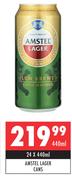 Amstel Lager Cans-24 x 440ml