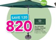 Republic 3m Round Steel Crank Umbrella