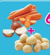 Carrots-750g + Onions-2Kg + Potatoes 2Kg-For All
