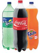  Coca-Cola Coke, Sprite Or Fanta Drink Assorted-2 x 2Ltr