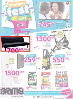 Game Kampala : Shopper Fest 2016 (22 Sep - 28 Sep 2016), page 1