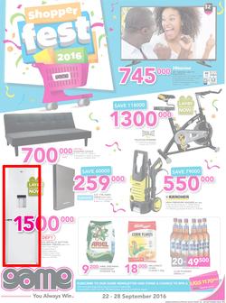 Game Kampala : Shopper Fest 2016 (22 Sep - 28 Sep 2016), page 1