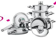 Tissolli 10 Piece Stainless Steel Cookware Set-Per Set