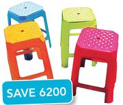 Assorted Colour Kitchen Stool-Each