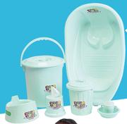 Baby Care 7 Piece Bumper Hamper MINT-Per Set