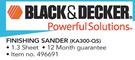 Black&Decker Finishing Sander KA300-QS