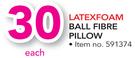 Latexfoam Ball Fibre Pillow