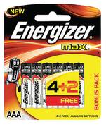 Energizer Alkaline Max AAA x4-Per Pack