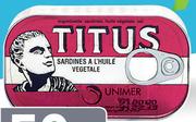 Titus Sardines In Vegetable Oil-50x125g