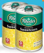 Rhodes Creamstyle Sweetcorn-6x410g