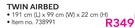Camp Master Twin Airbed-Each