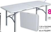 Campmaster 1.22cm Folding Table-Each