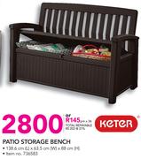 Keter Patio Storage Bench 138.6x63.5x88Cm
