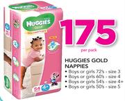 Huggies Gold Nappies-Per Pack