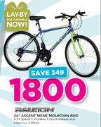 Raleigh 26" Ascent Mens Mountain Bike