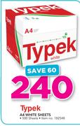 Typek A4 White Sheets-500 Sheets