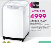 Samsung 13Kg White Top Load washing Machine WA13F5S2UWW F