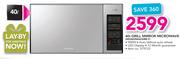 Samsung 40Ltr Grill Mirror Microwave MG402MADXBB F