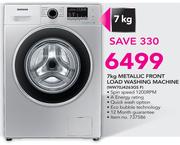 Samsung 7Kg Metallic Front Load Washing Machine WW70J4263GS F