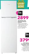 Hisense 168Ltr White Top Freezer/Fridge H220TWH