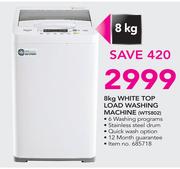 Hisense 8Kg White Top Load Wsahing Machine WTS802