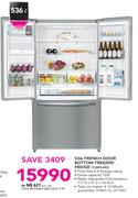 Hisense 536Ltr French Door Bottom Freezer/Fridge 720FS-WD