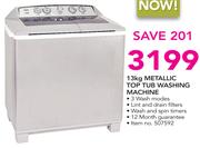 Defy 13Kg Metallic Top Tub Washing Machine