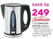 Sunbeam 1.7Ltr Cordless Kettle SSK2521