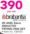 Brabantia 20 & 26cm Inductio Frying Pan Set-Per Set