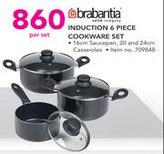 Brabantia Induction 6 Piece Cookwrae Set-Per Set