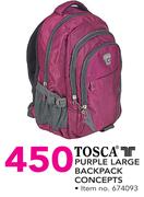 Tosca Purple Large Backpack Concepts