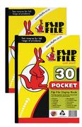 Flip File Pocket File 30 Pages A4-Each