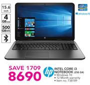 HP Intel Core i3 Notebook 250 G4