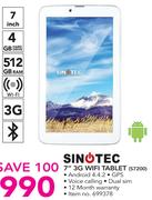 Sinotec 7" 3G WiFi tablet S7200