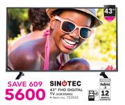 Sinotec 43" FHD Digital TV 43E3000G