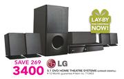 LG 5.1 DVD Home Theatre Systems LHD625 DZAFLL