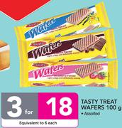 Tasty Treat Wafers Assorted-3x100g