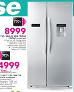 Hisense 730Ltr Side by Side Fridge Fridge H730SS-WD