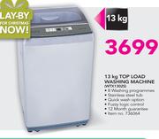 Hisense 13kg Top Load Washing Machine WTX1302S