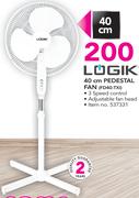 Logik 40Cm Pedestal Fan FD40-TXI