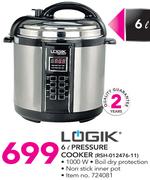 Logik 6Ltr Pressure Cooker RSH-012476-11