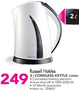 Russell Hobbs Cordless Kettle 10586-2Ltr