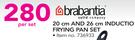 Brabantia 20Cm And 26Cm Inductio Frying Pan Set-Per Set