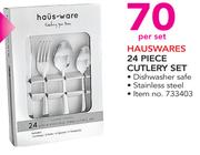 Hauswares 24 Piece Cutlery Set-Per Set